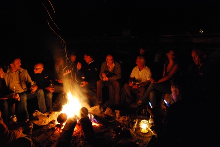 Lagerfeuer im Wienerwaldhof