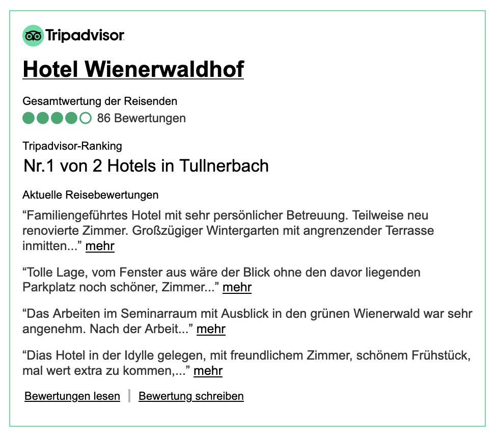 Jetzt bewerten auf Tripadvisor